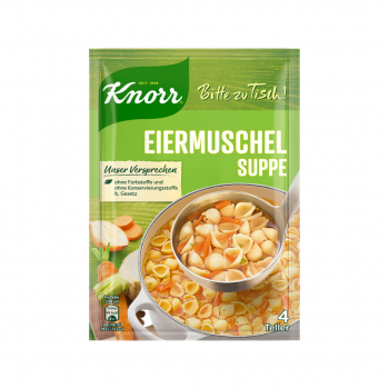 Knorr Bitte zu Tisch! Eiermuschelsuppe, 4 Teller